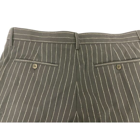 Zadig Voltaire Paddy Raye Anthracite Pants Mens Size 44 Black Pinstriped NWT - Picture 4 of 11